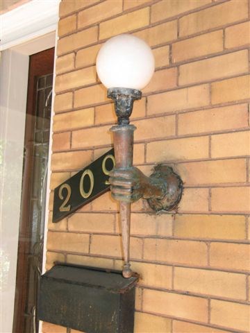 112 1920 Bronze Lamp Before treatment